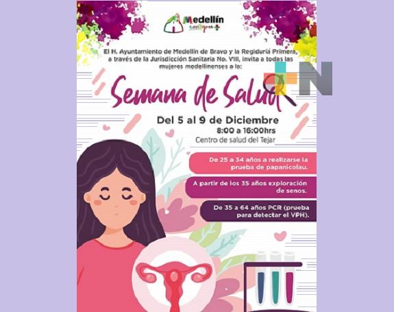Inicia semana de la salud para mujeres en Medellín de Bravo