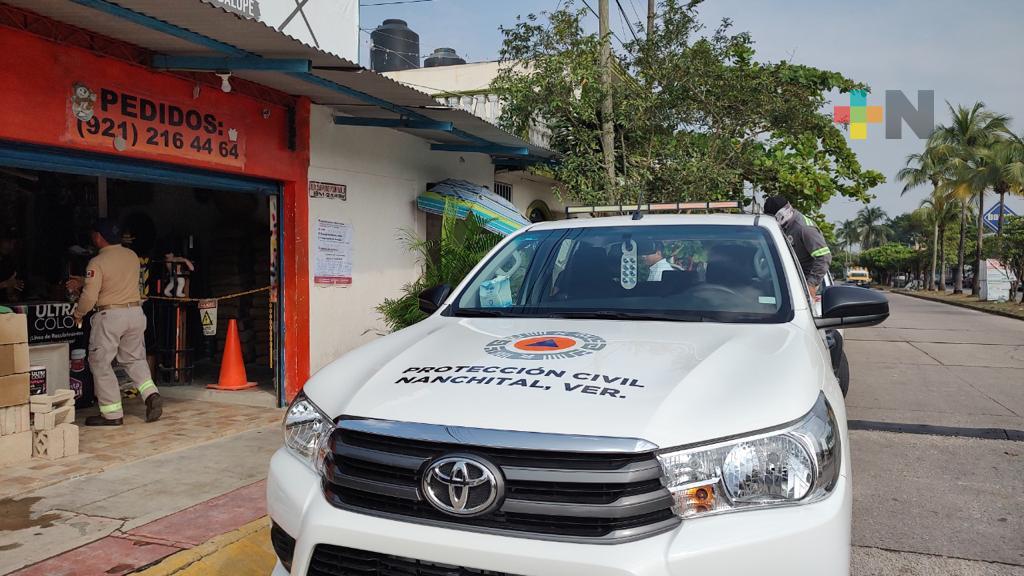 PC Nanchital invita a la gente a tomar precauciones en uso de luces y veladoras