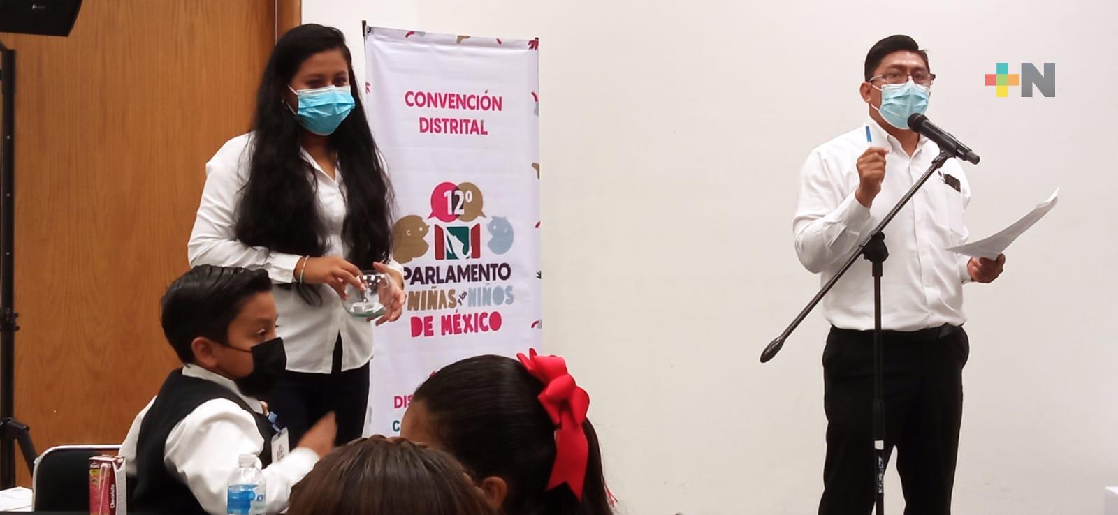 Se realiza en Coatzacoalcos edición 12 de Parlamento de las Niñas y los Niños