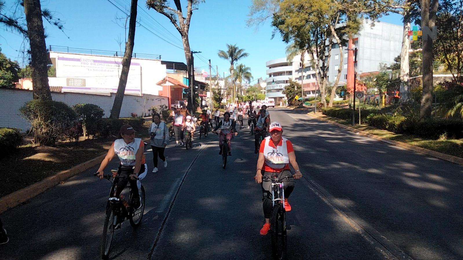 Rodada Naranja realiza Instituto Veracruzano de las Mujeres