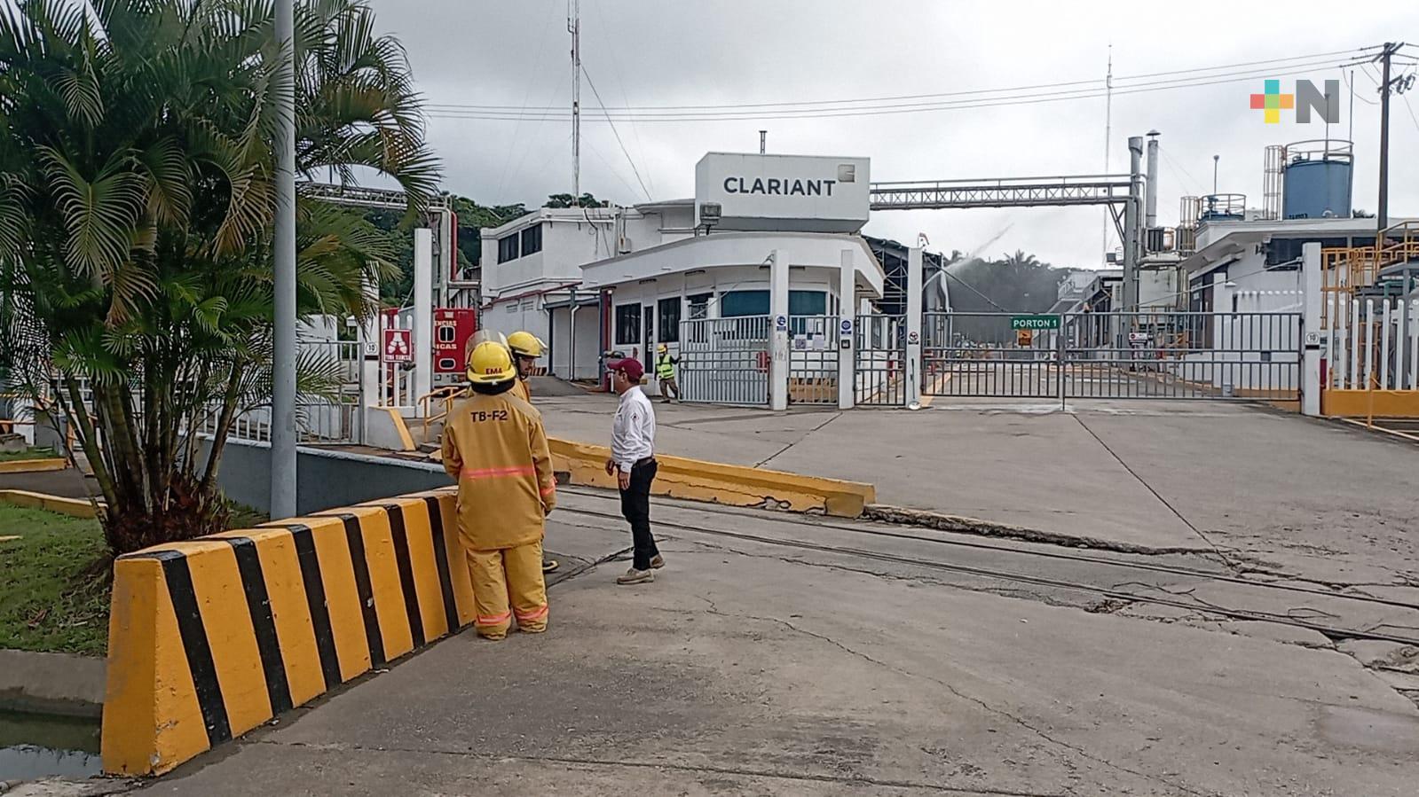 Realizan simulacro en empresa Clariant de Coatzacoalcos
