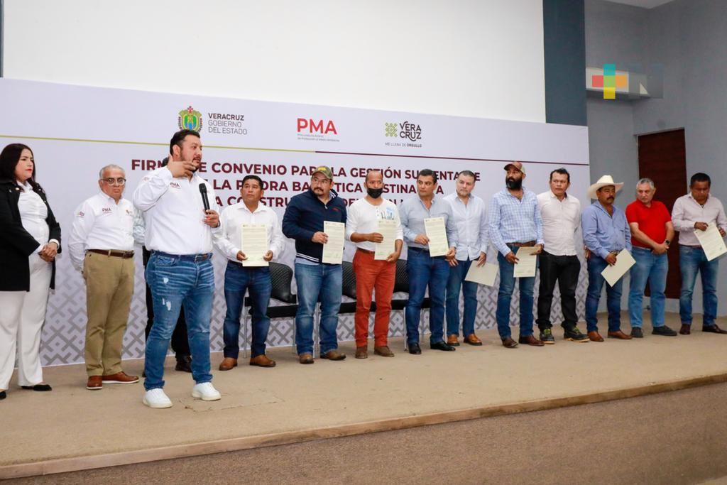 Firma PMA convenio para gestión de piedra basáltica, destinada a construcción del Tren Maya
