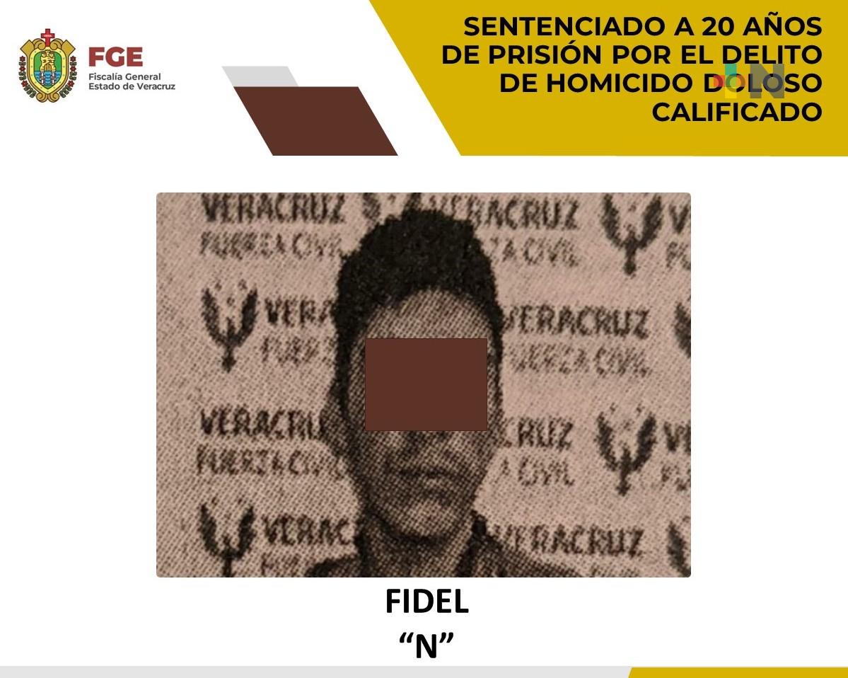 Fidel «N» es sentenciado a 20 años de prisión por homicidio doloso calificado