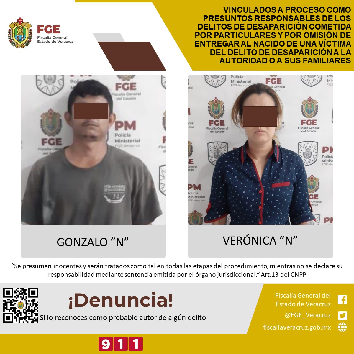 Vinculados a proceso presuntos responsables de la desaparición de Rosa Isela Castro