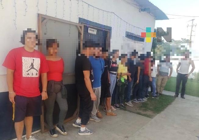 En diversos operativos, SSP resguarda a 59 personas centroamericanas