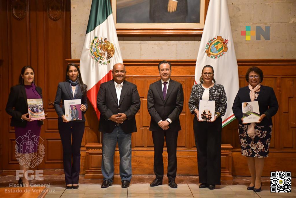 Fiscal general entrega informe de actividades 2022 al Poder Ejecutivo Estatal