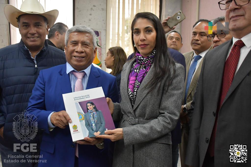 Fiscal general entrega informe de actividades 2022 al Congreso local