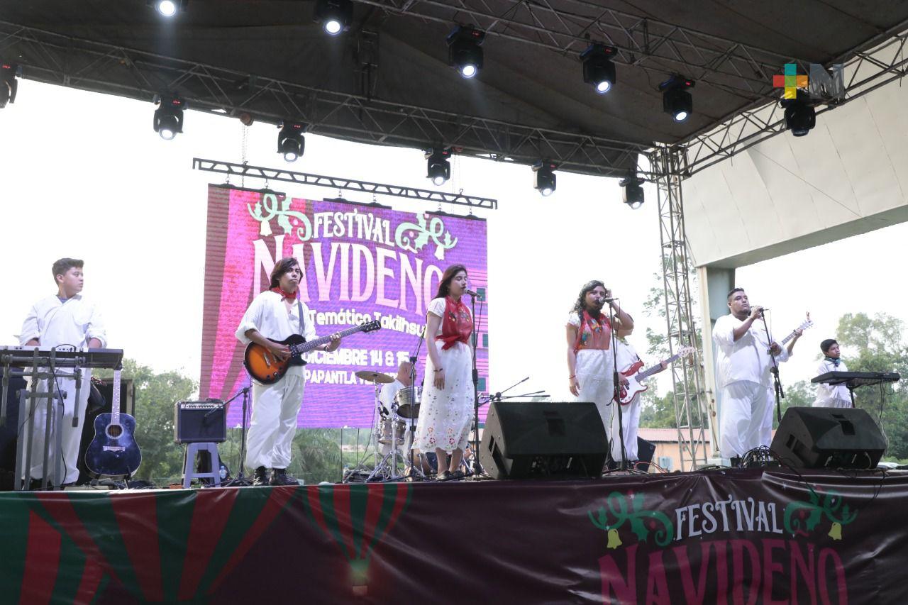 Con Festival Navideño 2022, la alegría decembrina llegó a Papantla