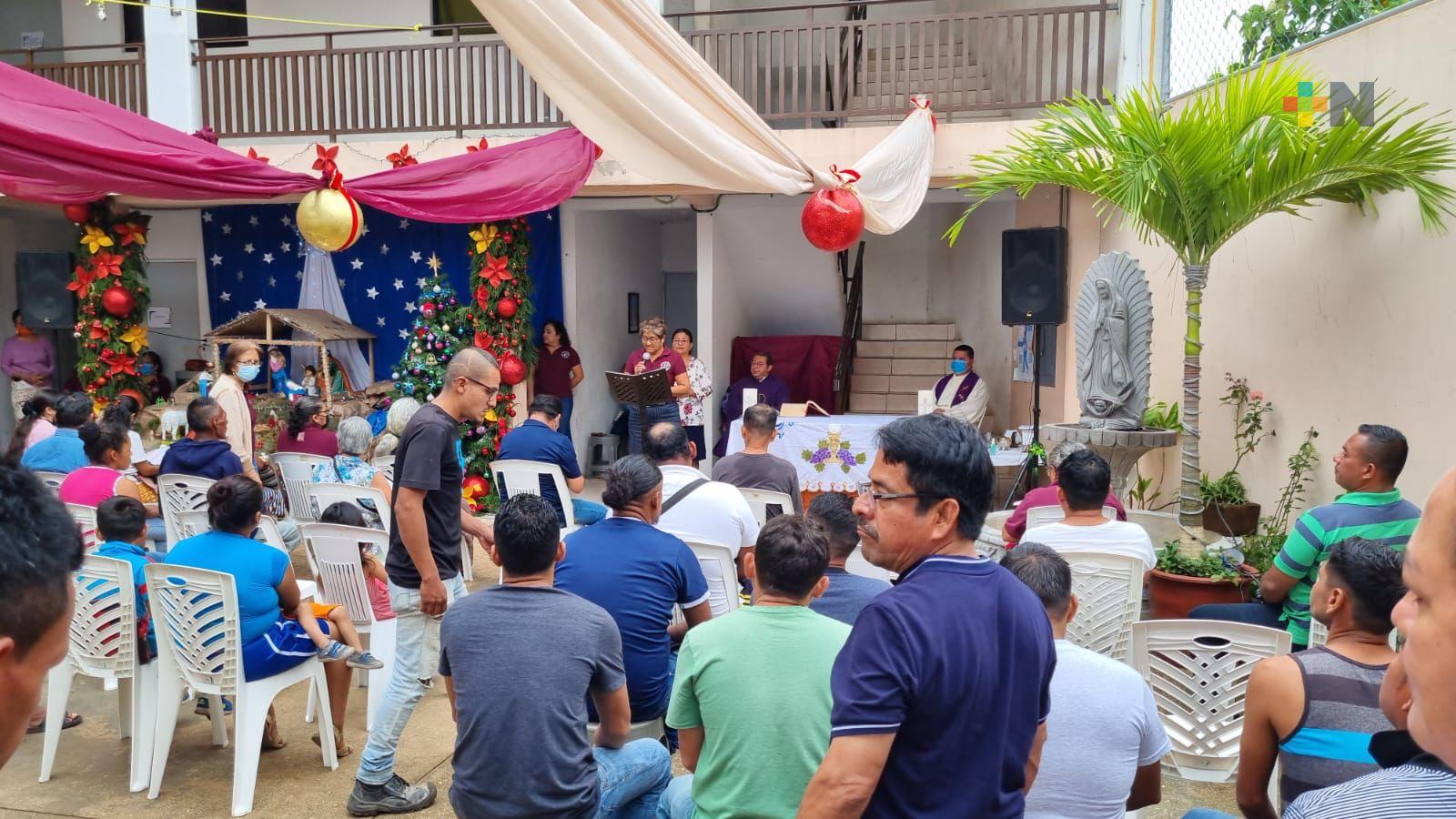 Casa del Migrante de Coatzacoalcos celebró posada para los desplazados