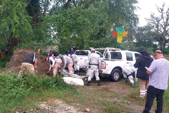 En Veracruz, Guardia Nacional aplica Plan GN-A para auxiliar a la población, por lluvias intensas