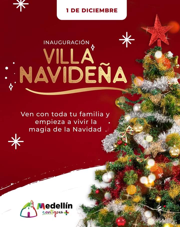 Invitan al encendido de villa navideña en Medellín de Bravo