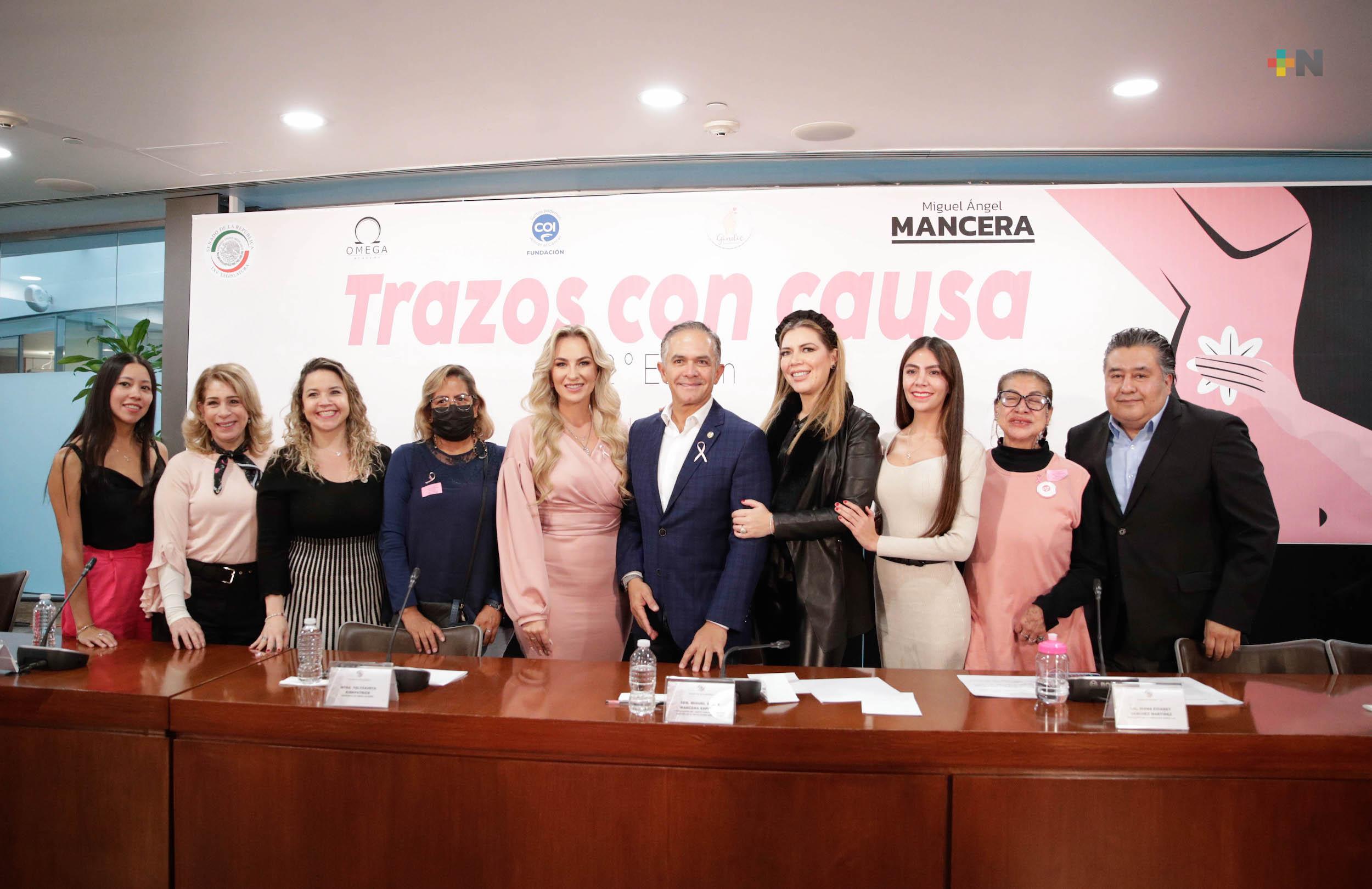 Realizan en el Senado segunda edición de “Trazos con Causa”