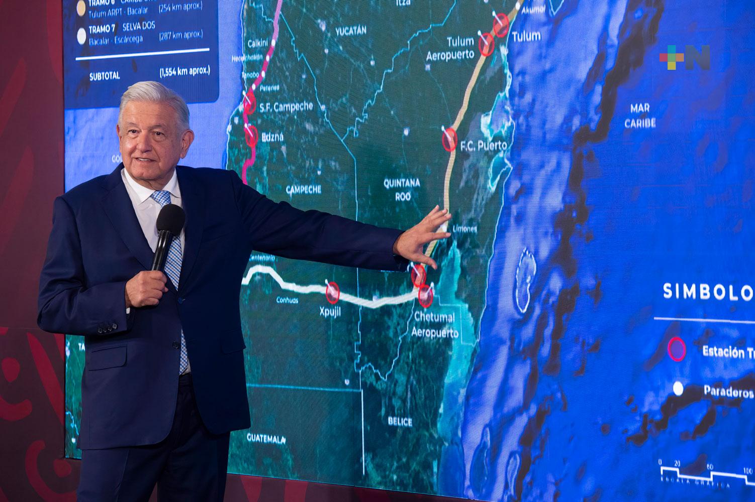 Utilidades del Tren Maya financiarán pensiones del ISSSTE y de Fuerzas Armadas: AMLO