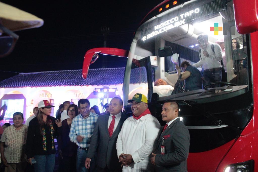 Inaugura Eric Cisneros la nueva ruta de ADO, Otatitlán-Ciudad de México TAPO