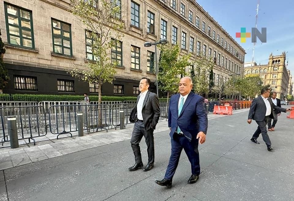 Se reúnen el gobernador Cuitláhuac García y Eric Cisneros con secretarios del gabinete federal