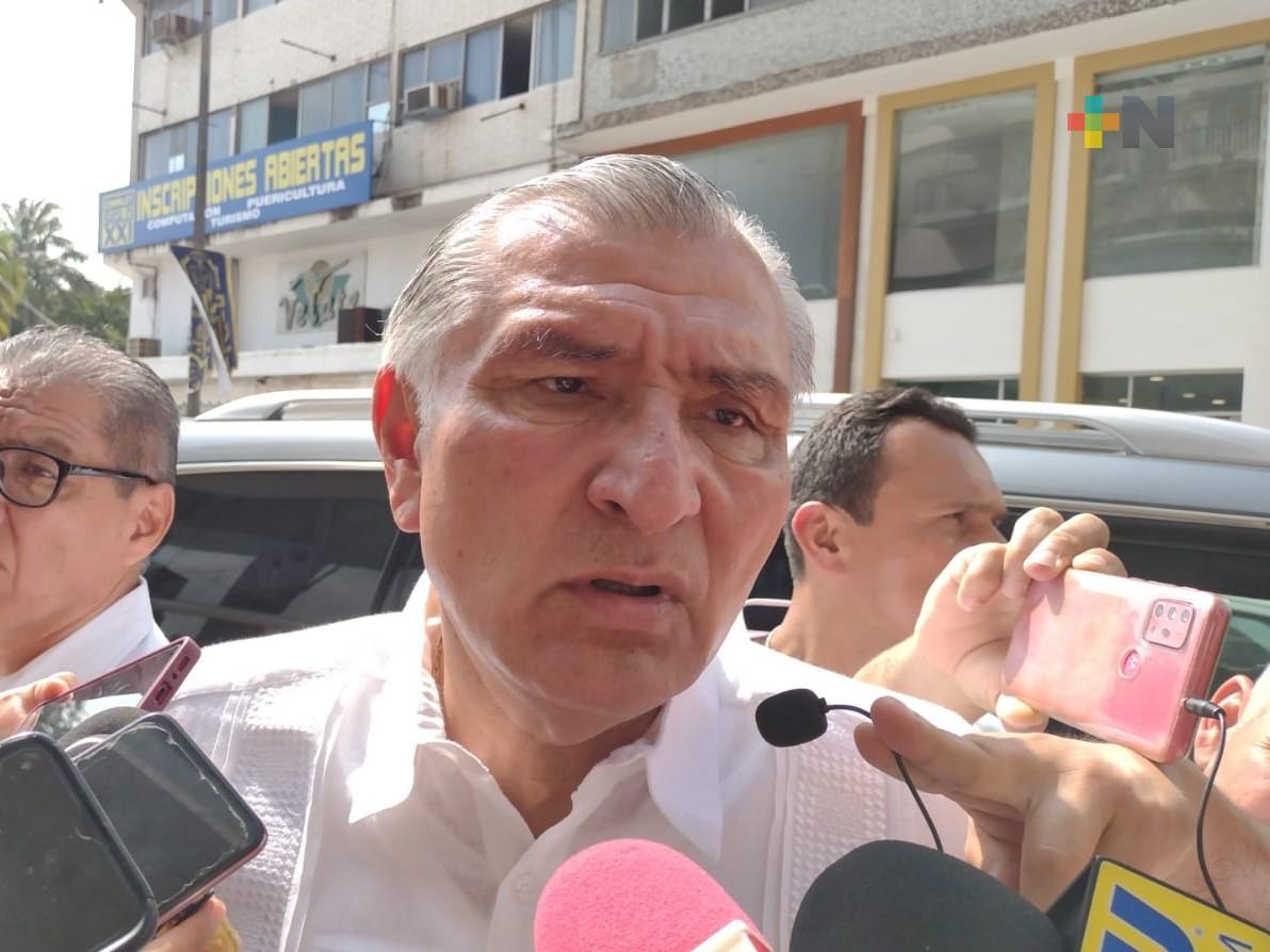 Si lo solicitan, Federación apoyará con más elementos de seguridad en Veracruz-Boca del Río: Adán Augusto López