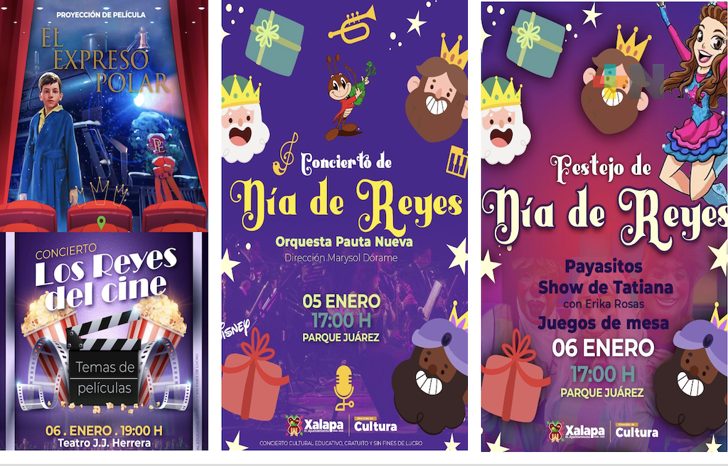 Los Reyes Magos llegan a Xalapa con música y diversión