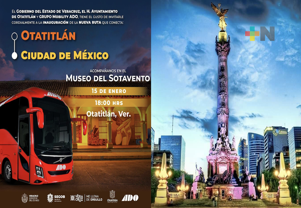 Anuncia Eric Cisneros próxima inauguración de ruta de ADO, Otatitlán-Ciudad de México