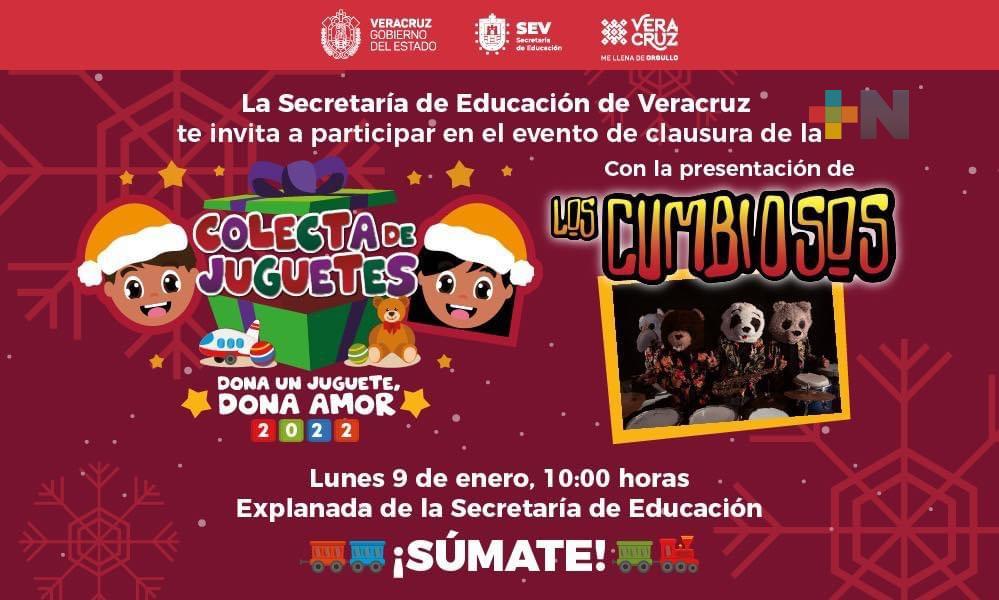 SEV concluirá colecta Dona un juguete, dona amor este lunes