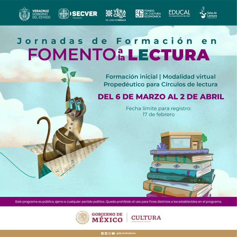 Invita IVEC a las Jornadas de Formación en Fomento a la Lectura 2023