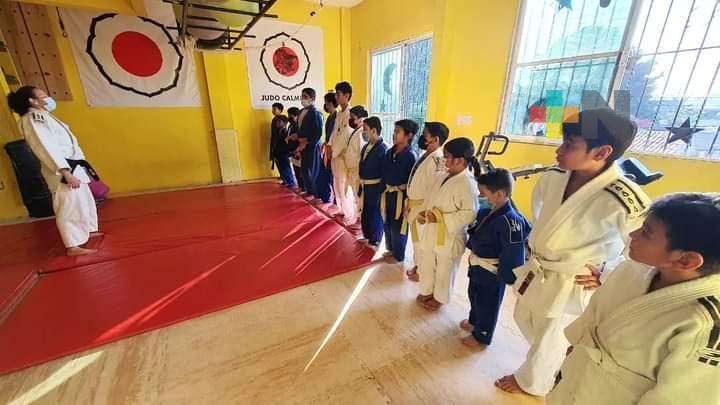 Judo Calmecac de Minatitlán a estatal de Juegos Conade 2023
