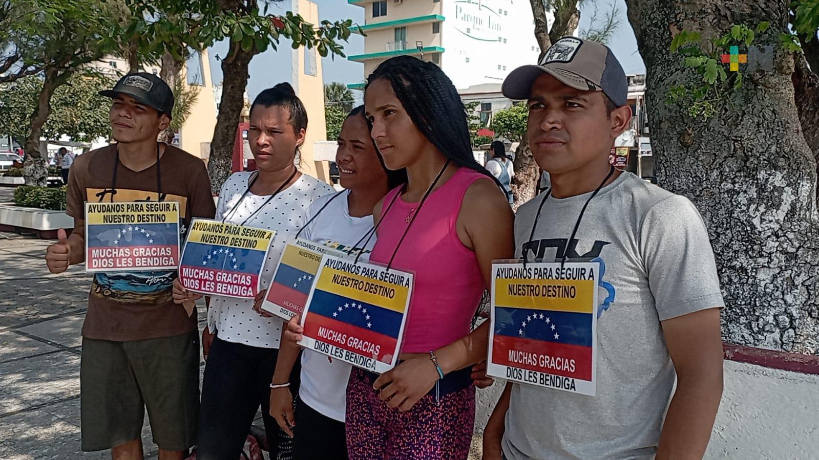 Jóvenes migrantes venezolanos han hecho su recorrido gracias a la solidaridad