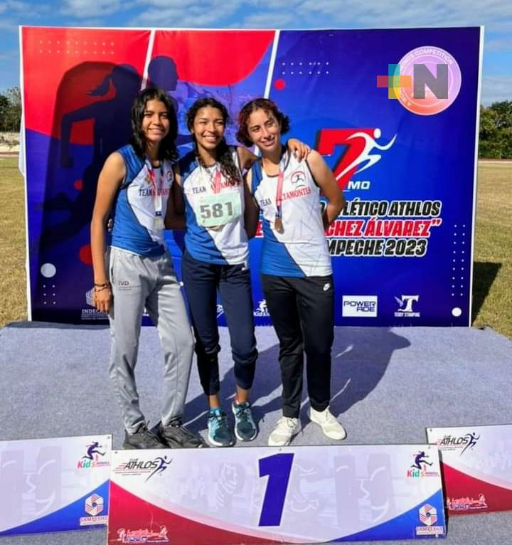 Team Saltamontes ganó 14 podios de evento atlético de Campeche