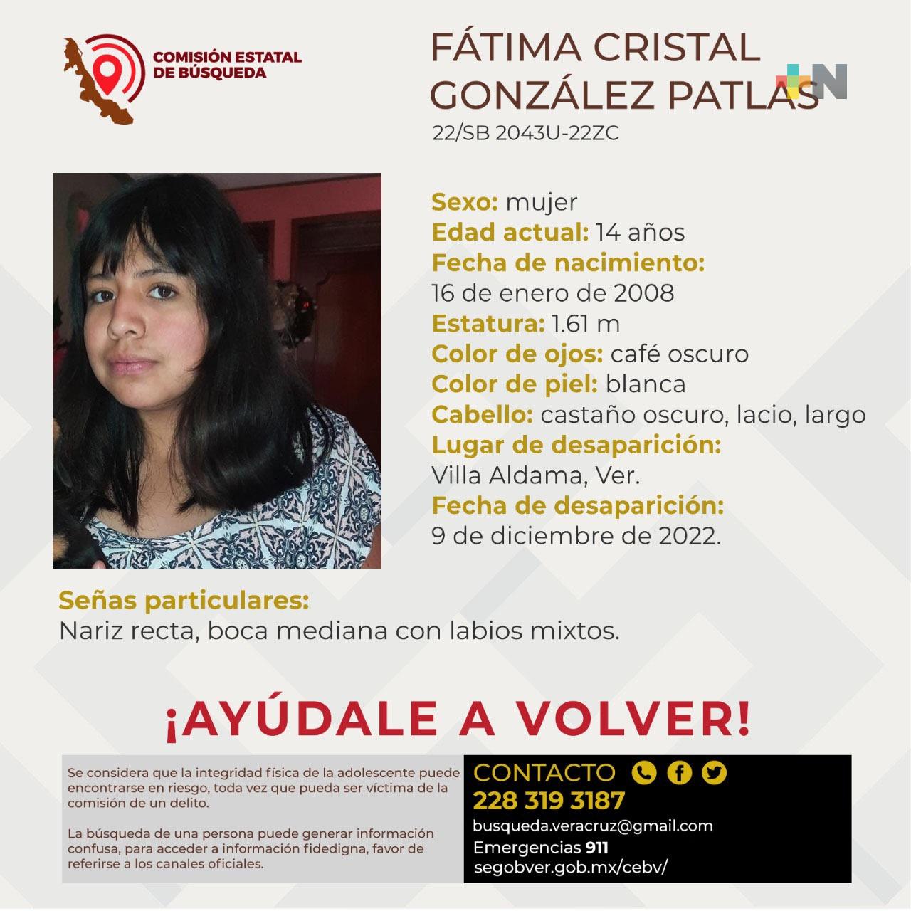 Solicita Comisión Estatal de Búsqueda apoyo para localizar a cuatro personas