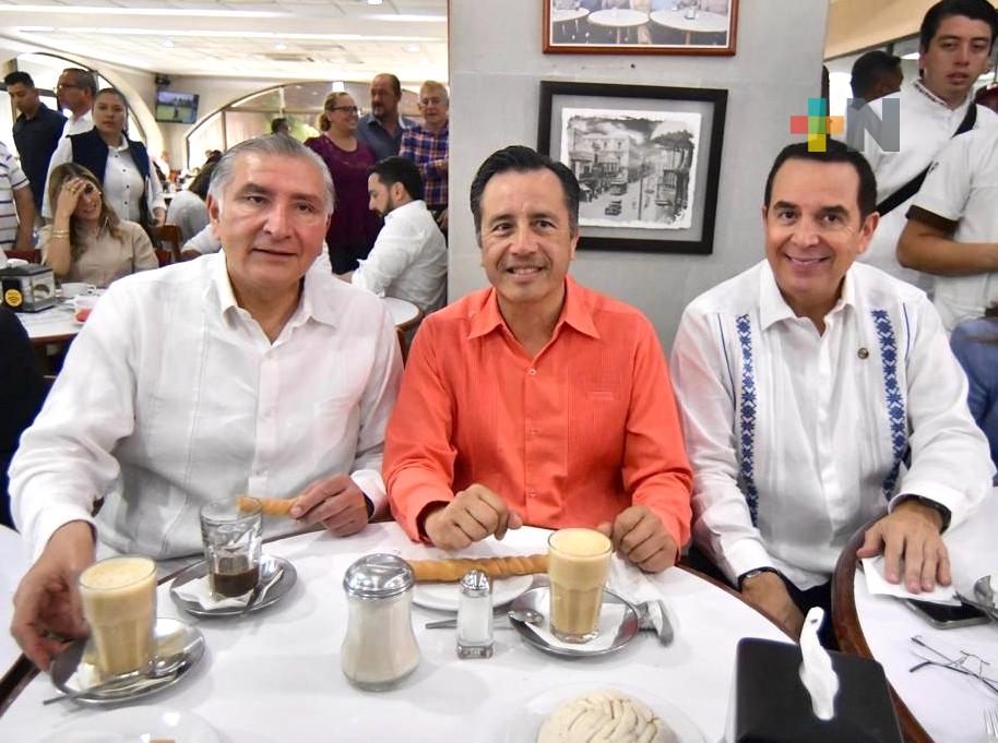 Cuitláhuac García, baluarte de política pública de AMLO: Adán Augusto López