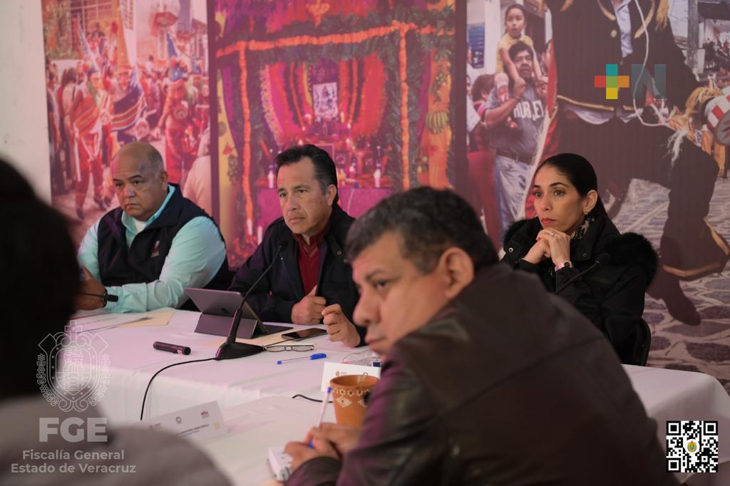 En Naolinco, Cuitláhuac García presidió trabajos de la Mesa de Coesconpaz