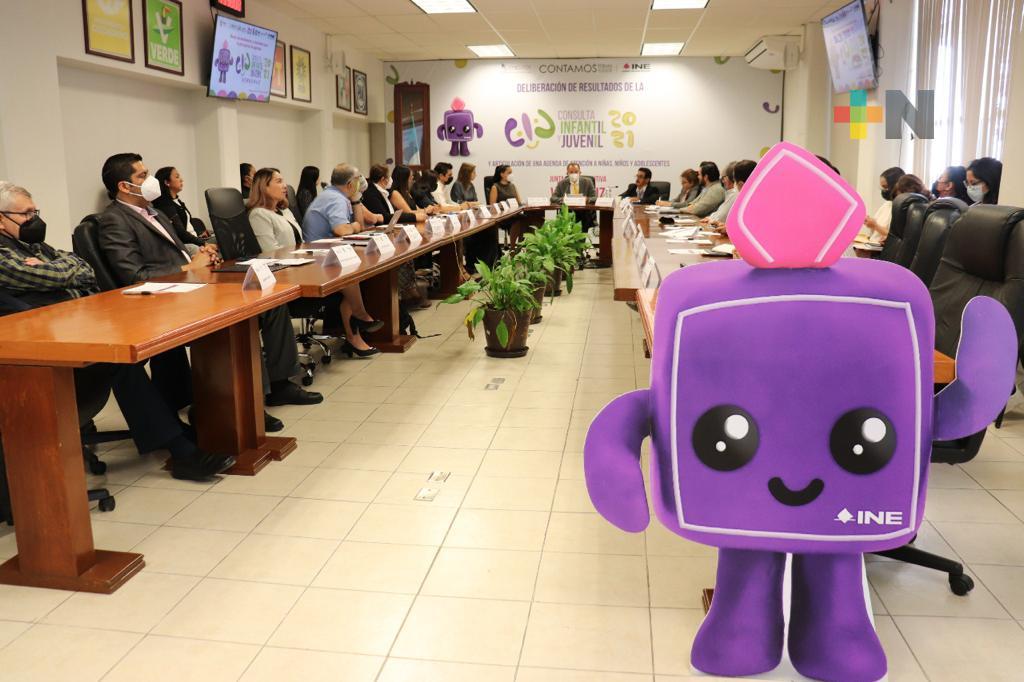 Organiza INE Veracruz mesas de deliberación para la articulación de agendas de atención a niñas, niños y adolescentes