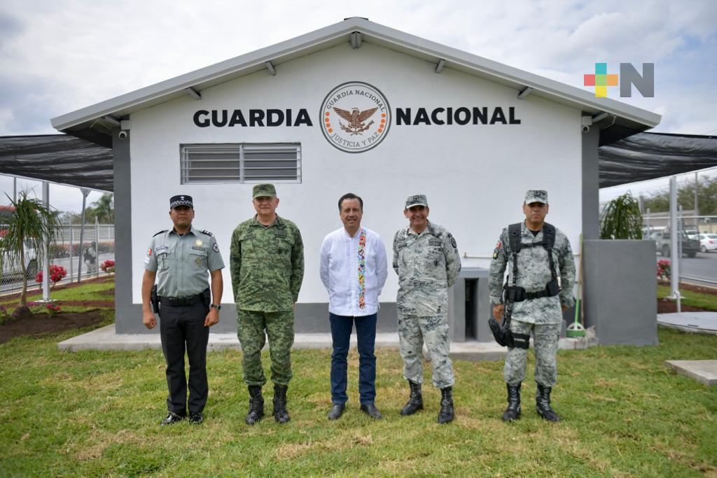 En Veracruz agradecemos y queremos siempre el apoyo de la Guardia Nacional: Gobernador