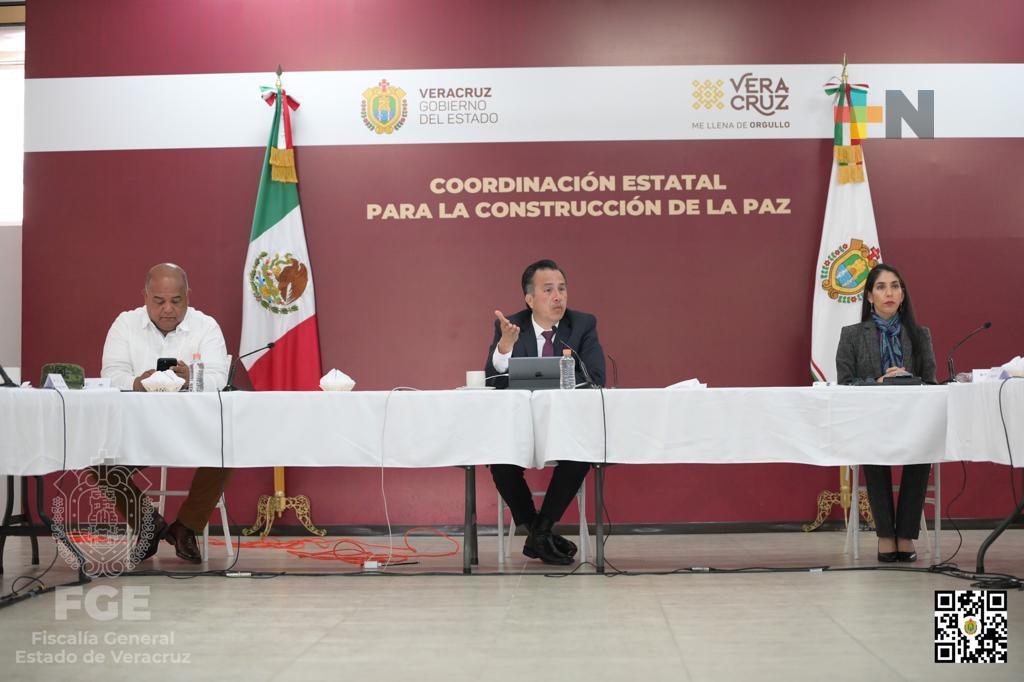 FGE rinde informe en Mesa de Coesconpaz efectuada en Emiliano Zapata