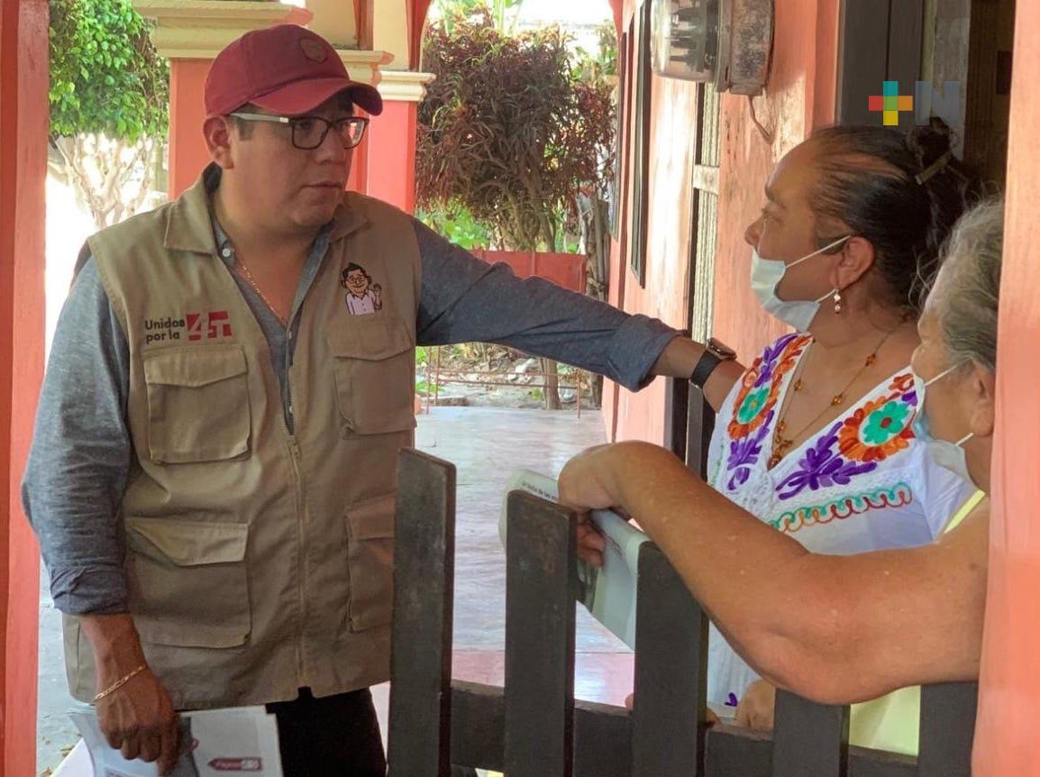 Iniciará Esteban Ramírez Zepeta recorridos casa por casa, en la entidad