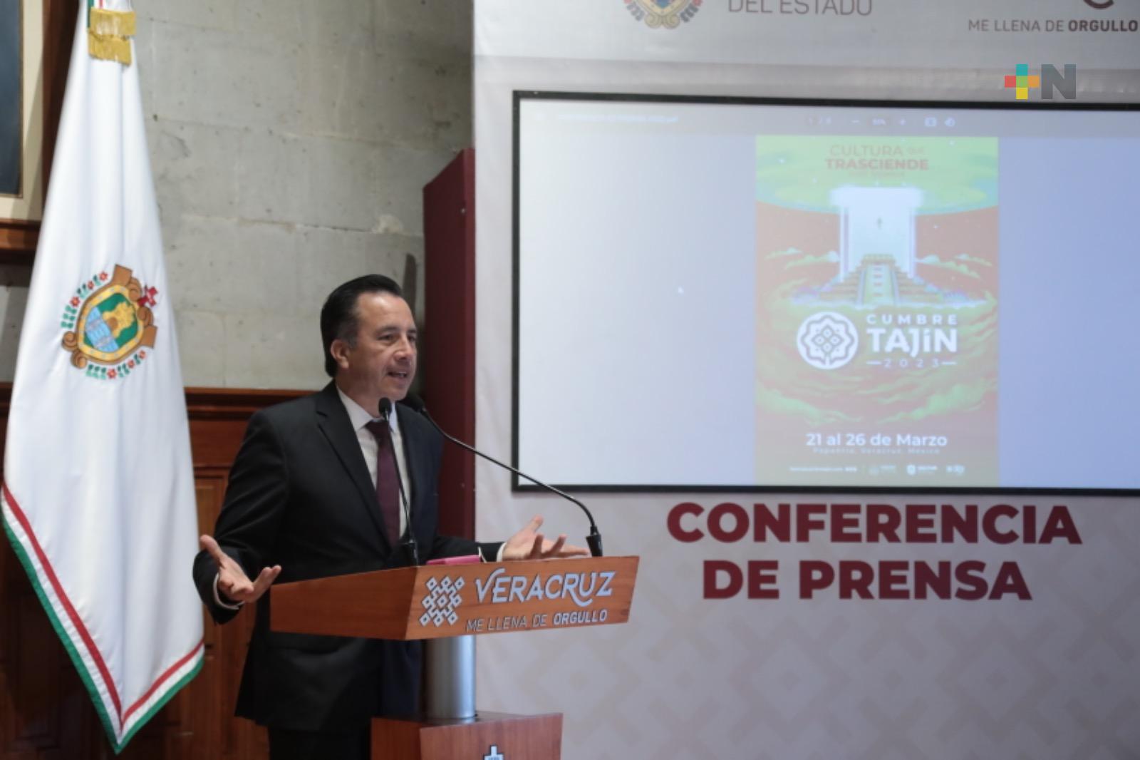 Cumbre Tajín 2023 hará énfasis en la cultura totonaca y su trascendencia: Gobernador