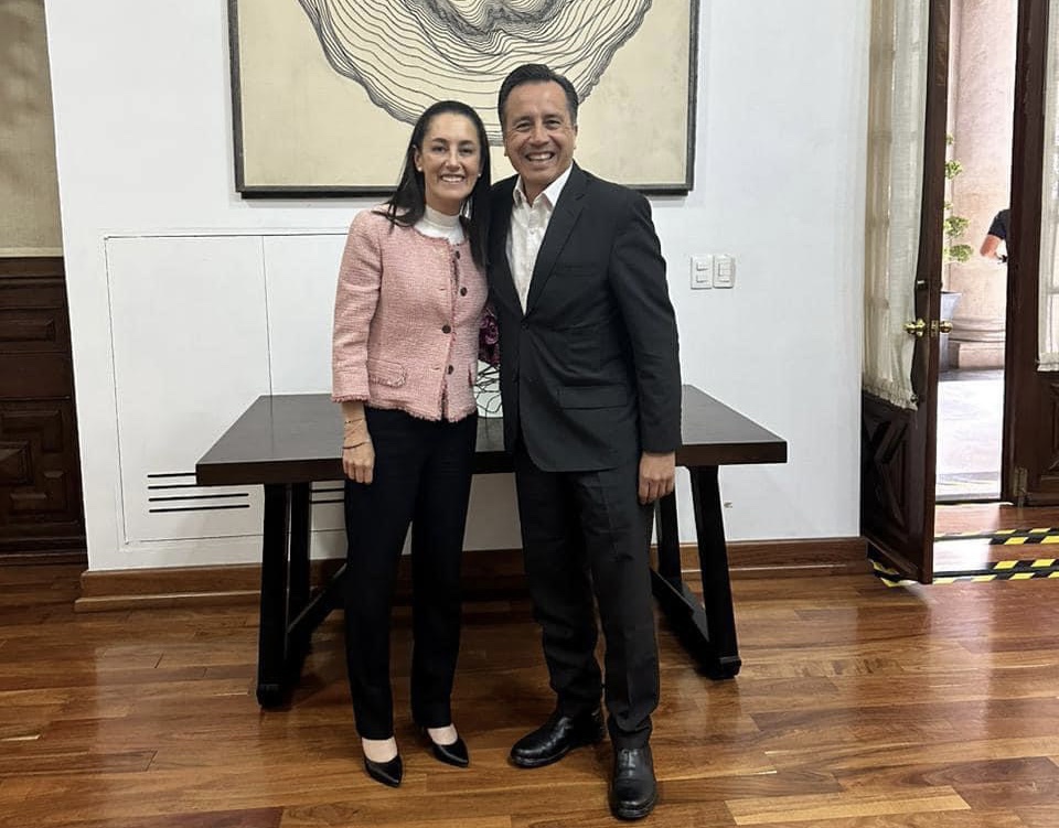 Cuitláhuac García y Claudia Sheinbaum se reúnen “habrá buenas noticias pronto”