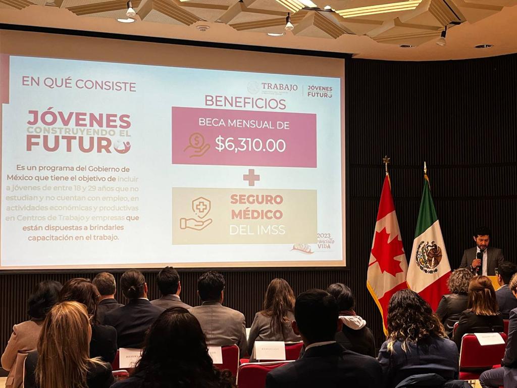 Presentan programa Jóvenes Construyendo el Futuro en Diálogo Económico de Alto Nivel México-Canadá