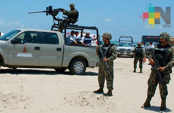 Invita Marina a presenciar ejercicios en zona de playa de Boca del Río