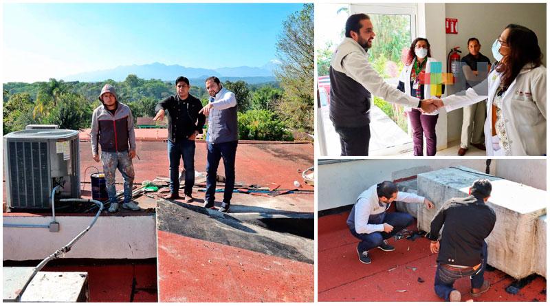 Brindan rehabilitación integral al edificio del Centro de Salud, en Xico