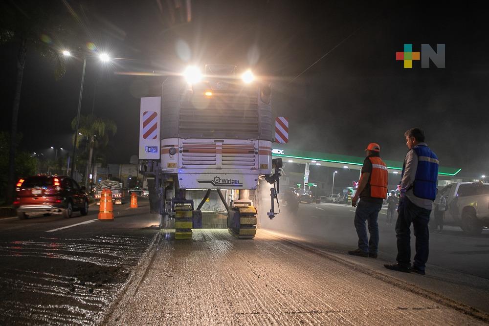 Anoche inició reparación de carretera Xalapa-Coatepec