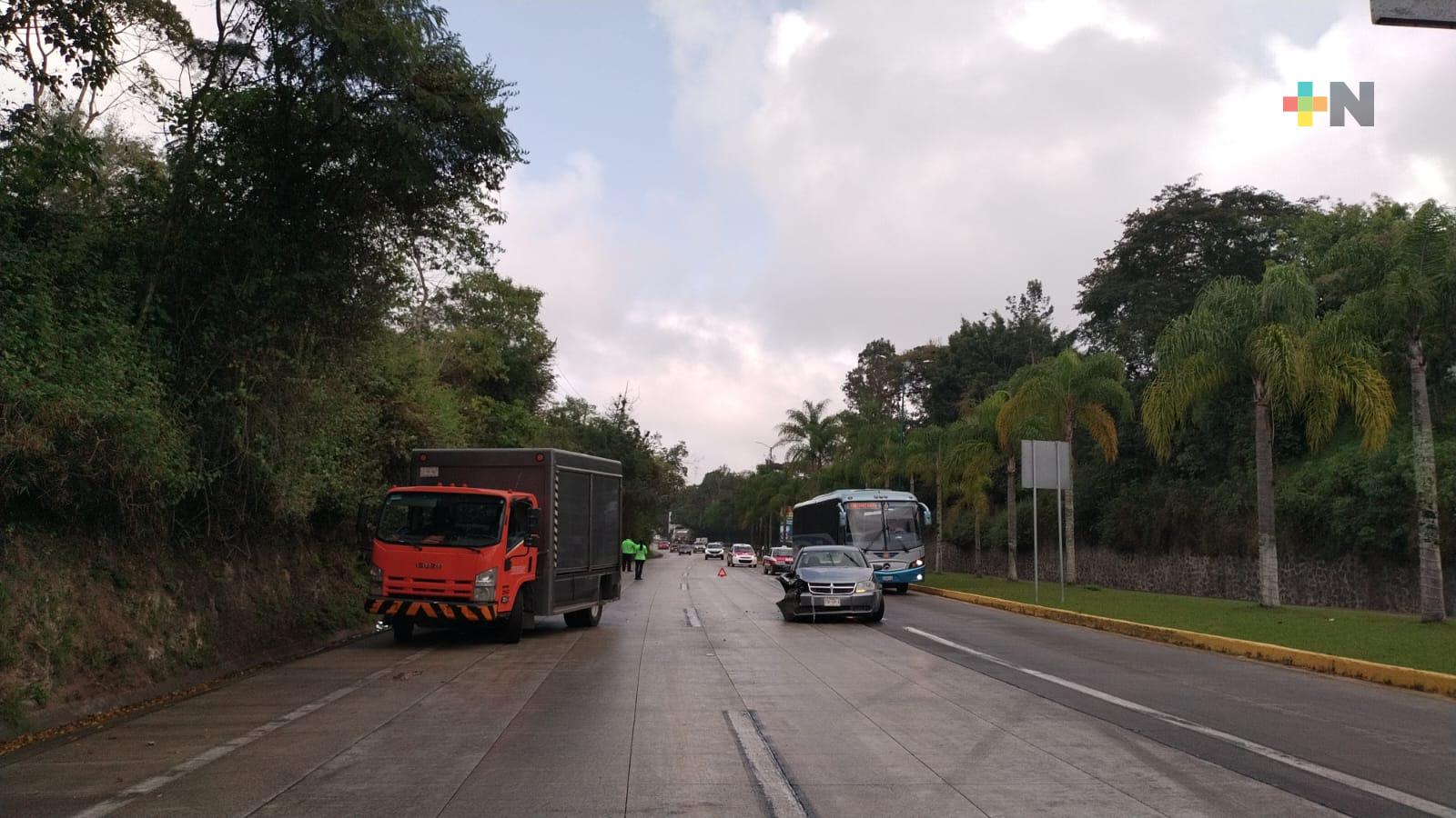 Siguen trabajos en carretera Xalapa-Coatepec, también los accidentes