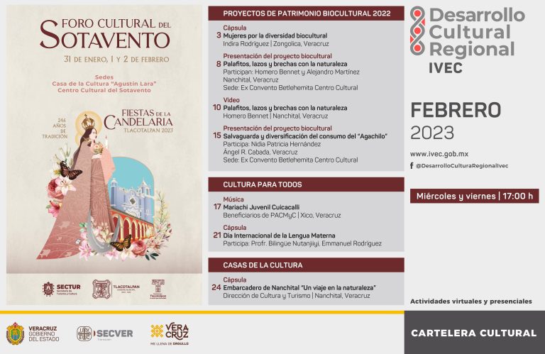 Presenta IVEC proyectos bioculturales y música tradicional durante febrero