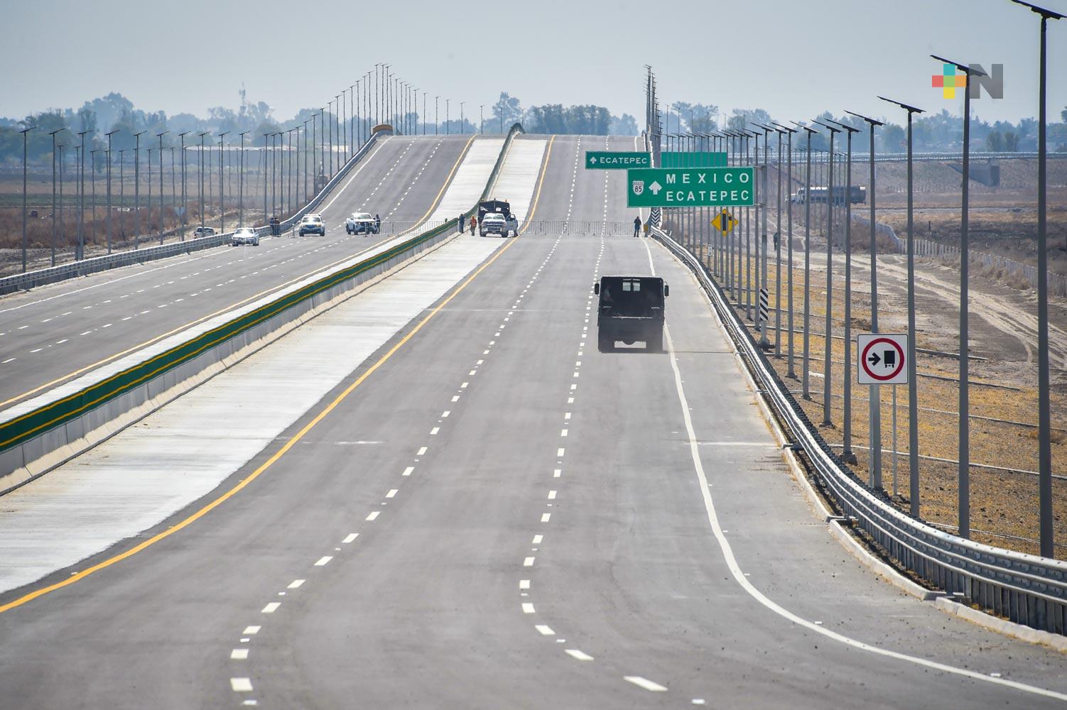 Presidente inaugura Camino Tonanitla al AIFA; será libre de cuota