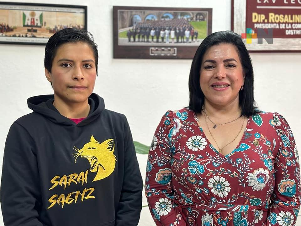 Brinda diputada Rosalinda Galindo apoyo a jóvenes deportistas