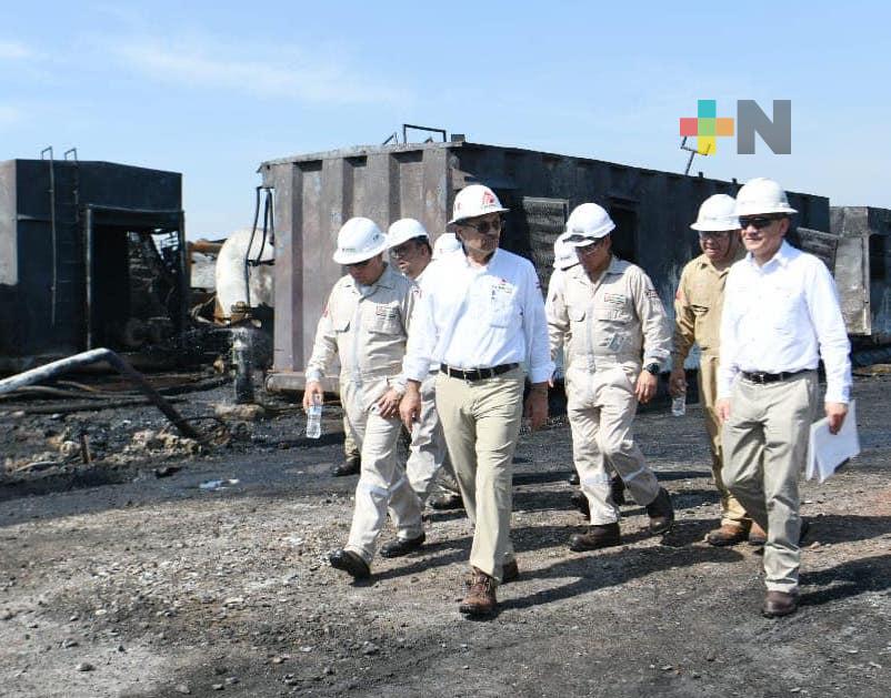 Director de PEMEX evalúa daños y limpieza de Cavidad Tuzandépetl-331