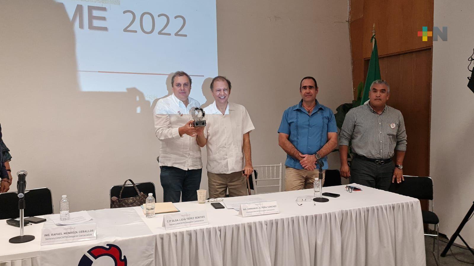 Realizan cambio de mesa directiva en Canacintra Coatzacoalcos