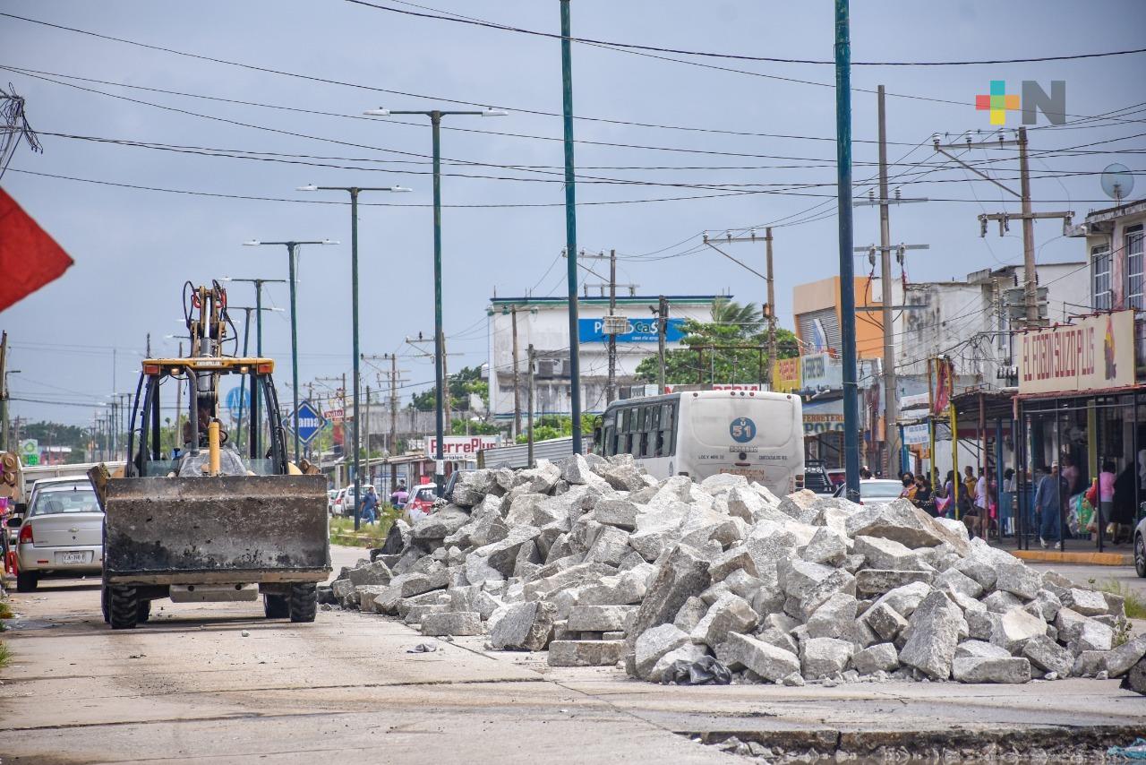 Atendidos 120 puntos con programa de bacheo en Coatzacoalcos