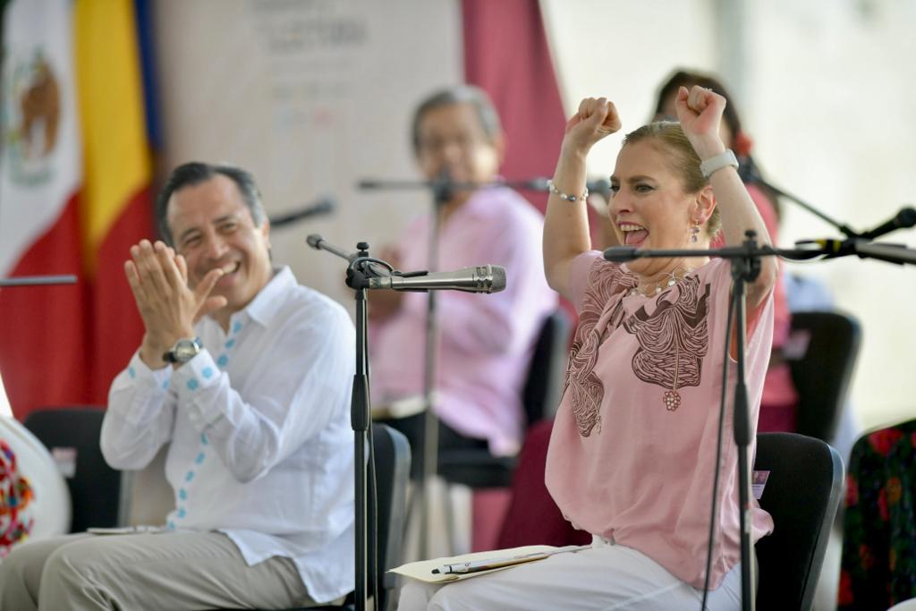 Encabezan Beatriz Gutiérrez y Cuitláhuac García el «Fandango por la lectura Veracruz»