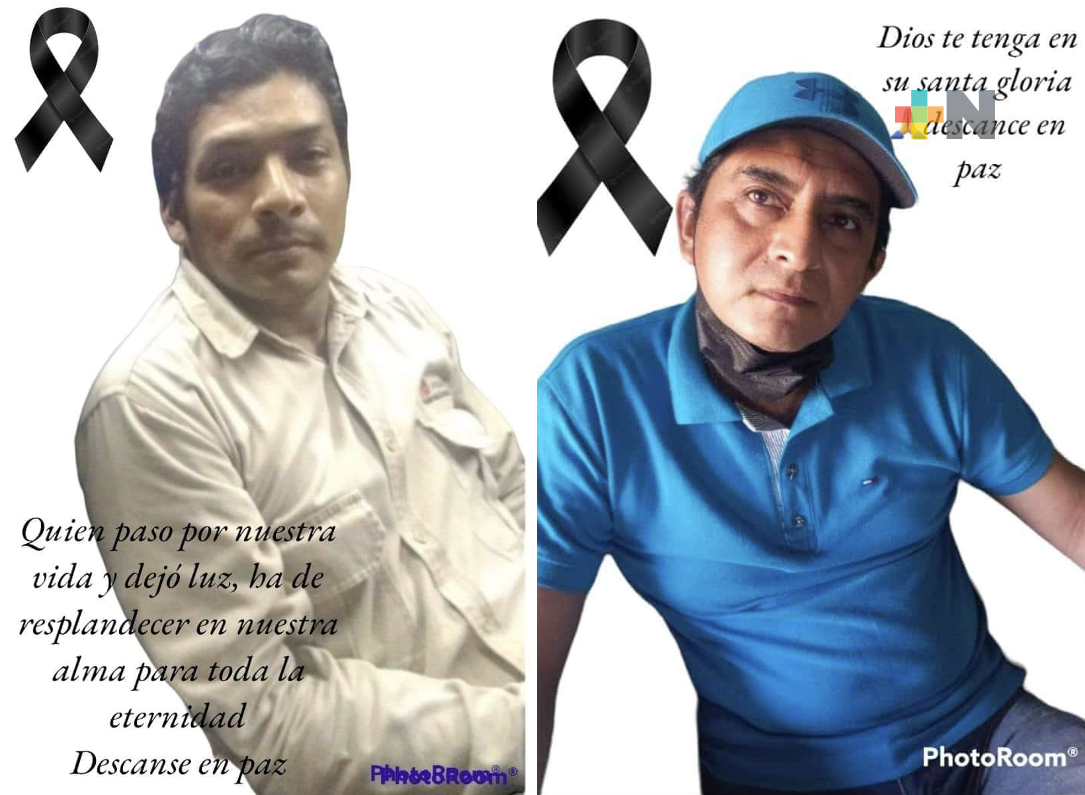 Leopoldo Sánchez y Alan Domínguez, trabajadores fallecidos tras explosión en refinería de Minatitlán