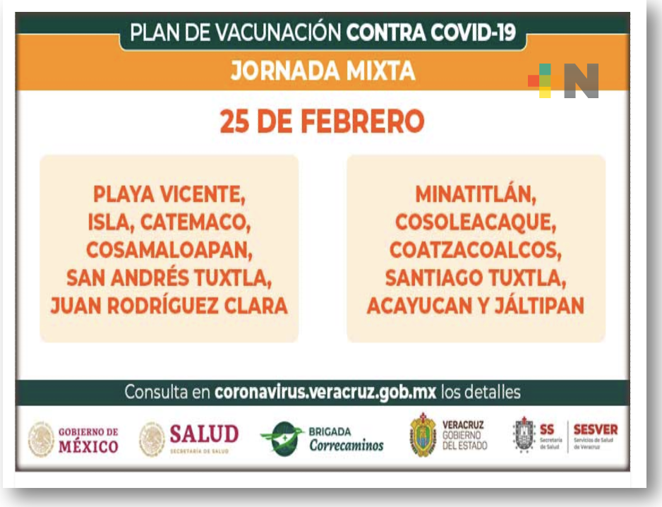 En varios municipios continúa la jornada de vacunación contra Covid-19